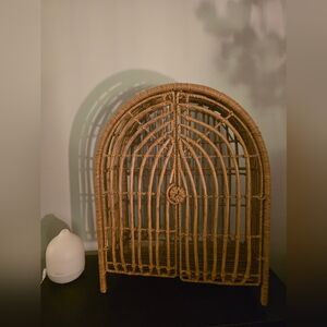 Wicker Bird Cage Decor